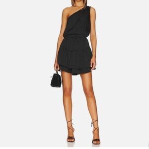 BB Dakota by Steve Madden Elegant Black One-Shoulder Dress